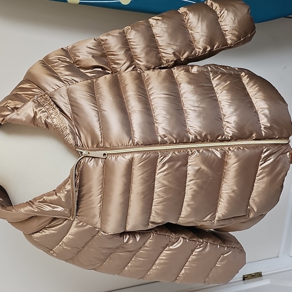 Sam Edelman Gold Puffer Jacket  Packable L